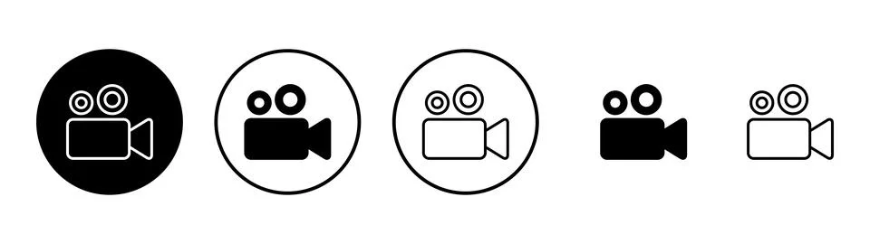 Video icon vector. video camera sign and symbol. movie sign. cinema Stock Illustration