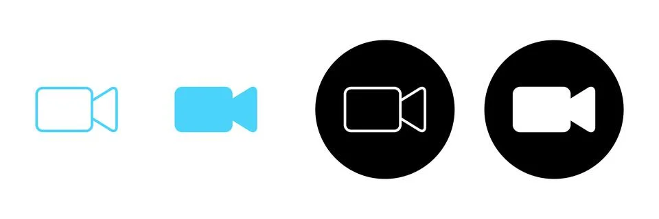 Video icon vector. video camera sign and symbol. movie sign. cinema Stock Illustration