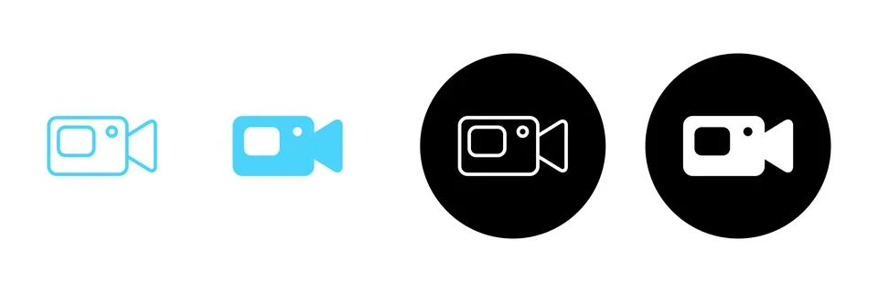 Video icon vector. video camera sign and symbol. movie sign. cinema Stock Illustration