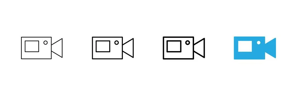 Video icon vector. video camera sign and symbol. movie sign. cinema Stock-Illustration