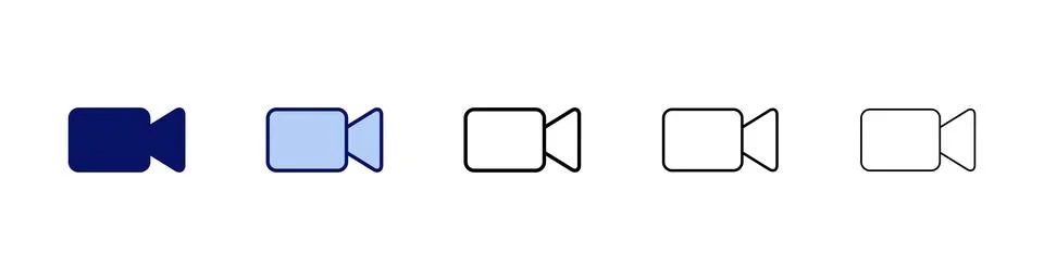 Video icon vector. video camera sign and symbol. movie sign. cinema イラスト素材
