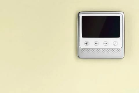 Video intercom with blank screen Stock Illustration