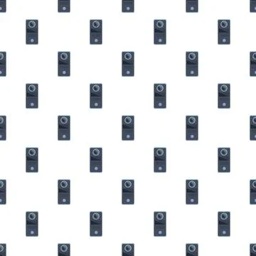 Video intercom doorbell security camera seamless pattern イラスト素材