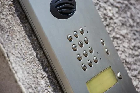 Video intercom in the entry of a house Stock Photos