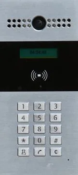 Video intercom in the entry of a house Stock Photos