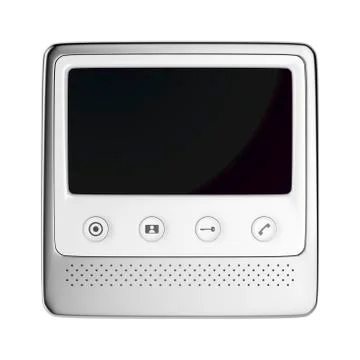 Video intercom isolated on white Stock Illustration
