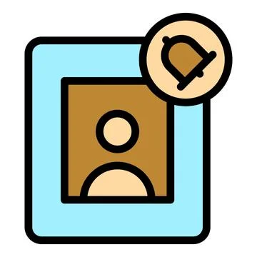 Video intercom panel icon vector flat Illustrazione stock