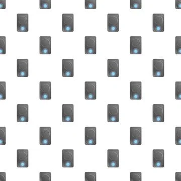 Video intercom system devices seamless repeating pattern Stock Illustration