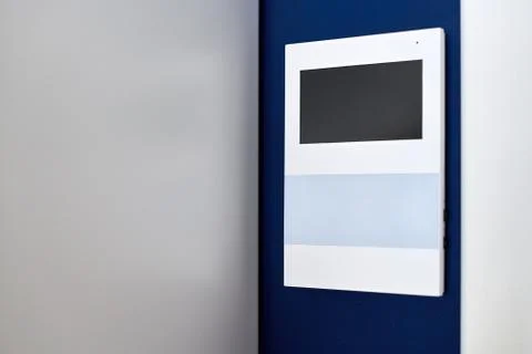 Video intercom on wall Stock Photos