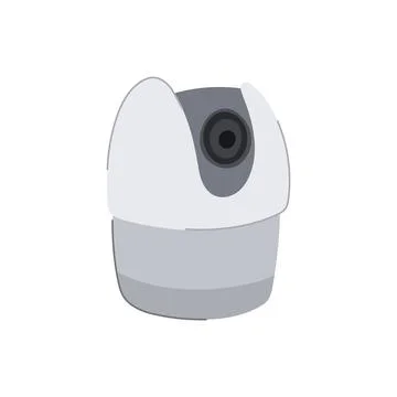 Video ip camera cartoon vector illustration Stock Illustration