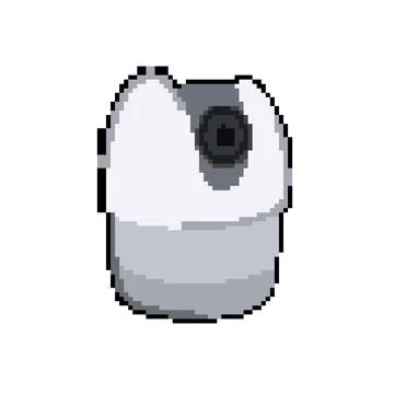 Video ip camera pixel art vector illustration Stock Illustration