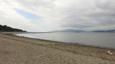 A  video of Jericho Beach. Stock Footage 114640306