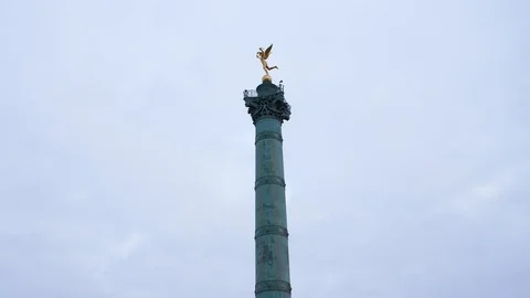 Video of the July Column in Paris Stock Footage 101379996