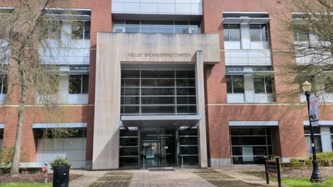 Video of the Kelley Engineering Center at Oregon State University Stock Footage 341715252