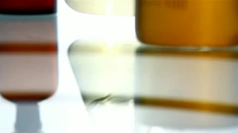 Video laboratory study of water, HD Stock Footage 12265597