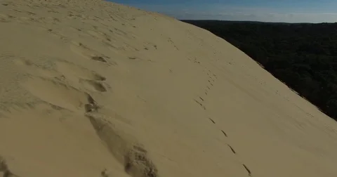 Video of the largest sand dune du Pilat in Europe, Arcachon, France Stock Footage 74262540