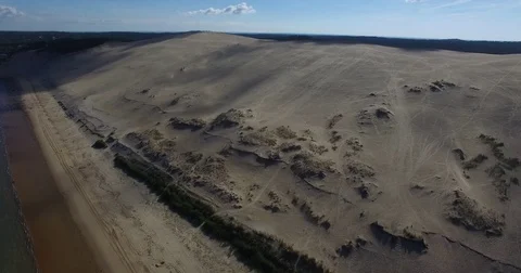 Video of the largest sand dune du Pilat in Europe, Arcachon Stock Footage 74262891