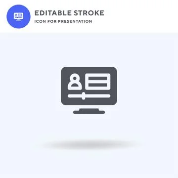 Video Lesson icon vector, filled flat sign, solid pictogram isolated on white イラスト素材