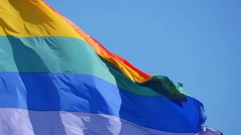 Video of LGBT flag in 4K Stock Footage 84079063