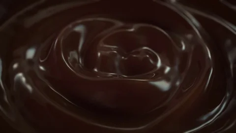 Video of liquid chocolate background animation in slow motion Video stock 74069407