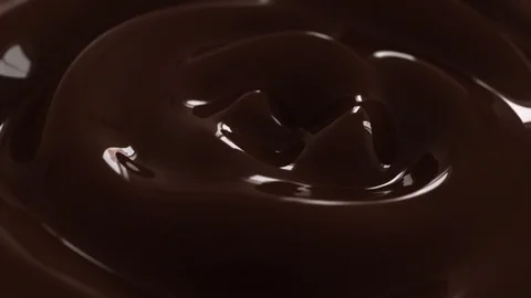 Video of liquid chocolate background animation in slow motion Stock Footage 74332239