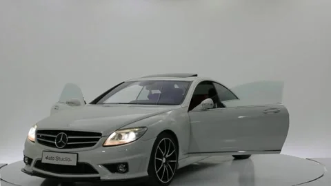 A video of a luxury coupe Stock Footage 243489594