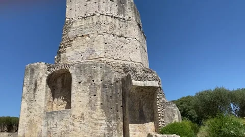 Video of the Magne Tower in Nîmes, Gallo-Roman monument Видео 246147553