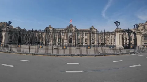 Video of the main square in the capital of Peru. Stock Footage 233601138