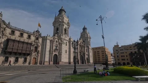 Video of the main square in the capital of Peru. Stock Footage 233601508