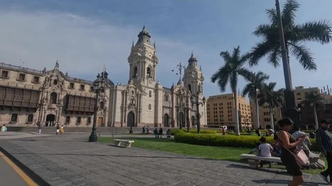 Video of the main square in the capital of Peru. Stock Footage 233601518