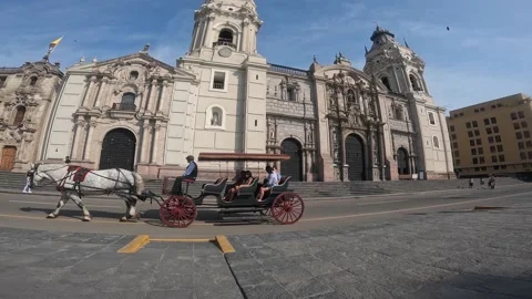 Video of the main square in the capital of Peru. Stock Footage 233602584