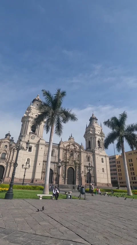 Video of the main square in the capital of Peru. Stock Footage 233602595