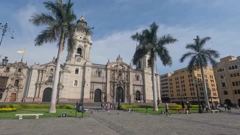 Video of the main square in the capital of Peru. Stock Footage 233618951