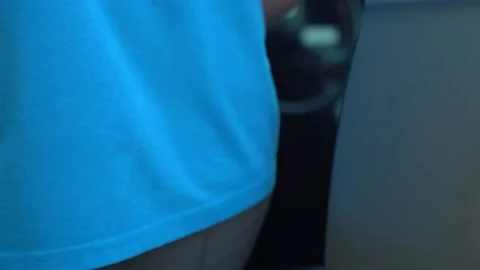 Video of man opens the car door and sits, and goes out Stock Footage 211176376