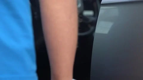 Video of man opens the car door and sits, and goes out Stock Footage 211176448