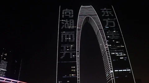 Video-material-of-Suzhou-Oriental-gate Stock Footage 126134733