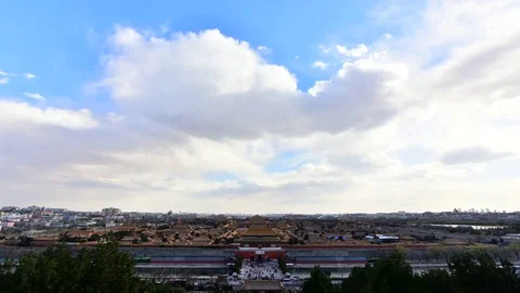 Video-materials-for-panoramic-delay-photography-of-the-Forbidden-City-of-Bei Stock Footage 126133954