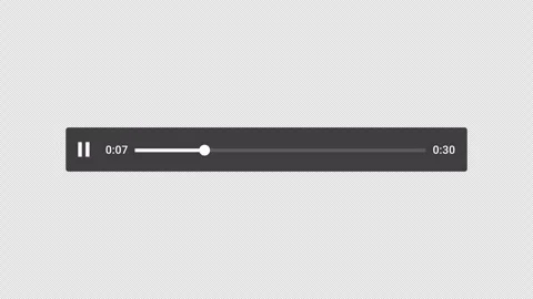 Video media player, multimedia playback icon animation, media player template. Stock Footage 300418314