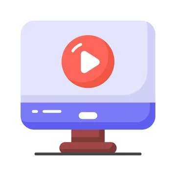 Video media player vector design, video marketing icon for premium use イラスト素材