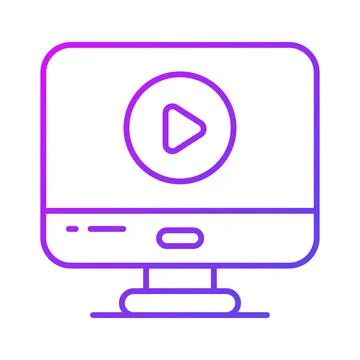 Video media player vector design, video marketing icon for premium use 스톡 일러스트