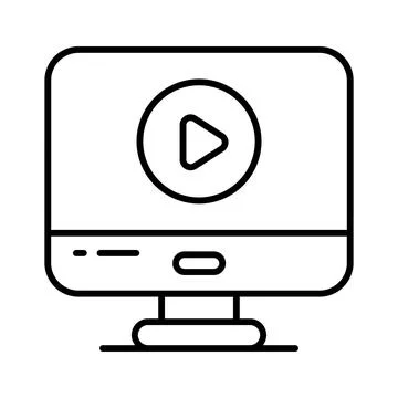 Video media player vector design, video marketing icon for premium use 스톡 일러스트