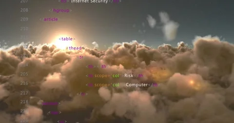 The video merges nature with digital processing to symbolize technology. Video stock 329372324