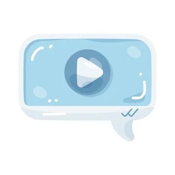 Video message Stock Illustration