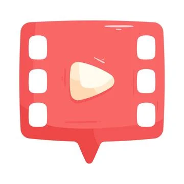 Video message Stock Illustration