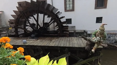 Video of a mill in Prague 6 Stock Footage 94690568