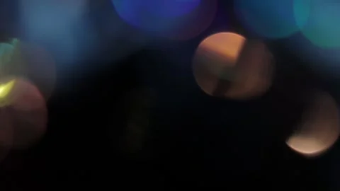 Video of a mixed mode of colored and golden bokeh on a black background Vídeo Stock 317478100