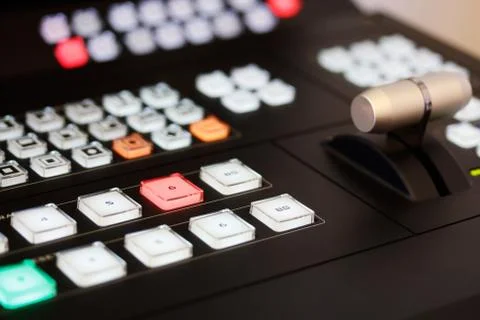 Video mixer controls Stock Photos
