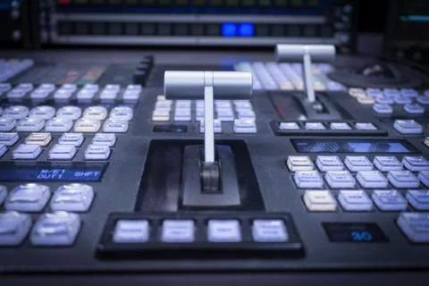 A video mixer at a television production Stock Photos