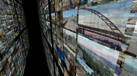 Video Montage 3D (black) Stock Footage 32143542
