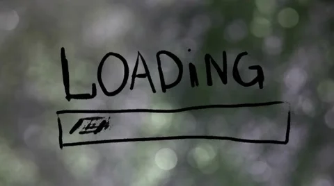 Video  motion  inscription   loading   strip  animation for your website Stock Footage 48695857